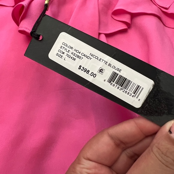 Kobi Halperin Nicolette Silk Blouse L New - Picture 4 of 5